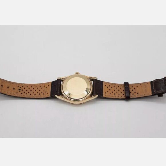 Rolex 14k Yellow Gold Mesn 34mm Date Dress Watch - Picture 5 of 6